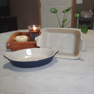 Le Creuset Midnight Blue 2 Piece Stoneware Set